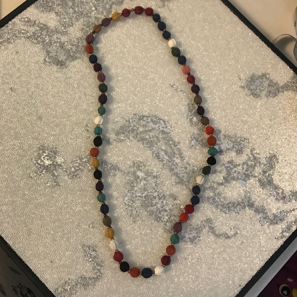 Vintage China Berry Beaded Necklace